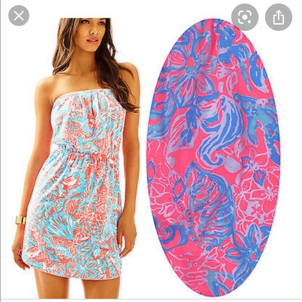 Lilly Pulitzer Windsor strapless dress in XS.